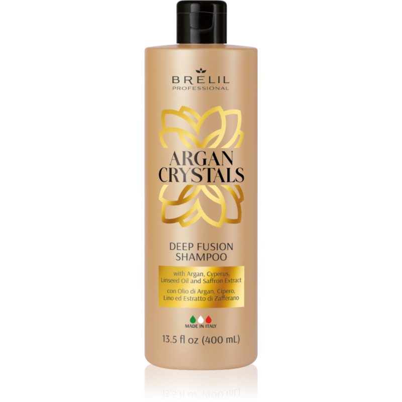 Brelil Professional Cristalli di Argan Deep Fusion Shampoo Niisutav šampoon argaaniaõliga 400 ml