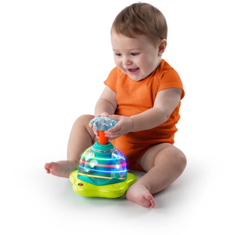Bright Starts Press & Glow Spinner aktivity hračka s melodií 6 m+ 1 ks (obrázek 3)