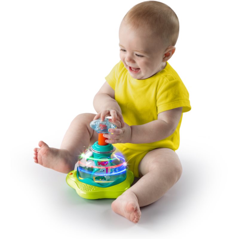 Bright Starts Press & Glow Spinner aktivity hračka s melodií 6 m+ 1 ks (obrázek 4)