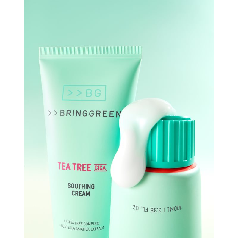 BRINGGREEN Tea Tree Cica Soothing Cream Plus intenzivně vyživující krém se zklidňujícím účinkem 100 ml (obrázek 3)