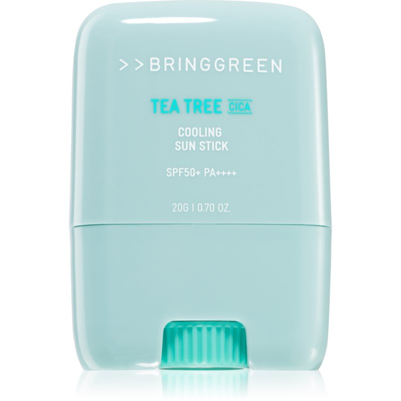 BRINGGREEN Tea Tree Cica Cooling Sun Stick ochranný pleťový krém v tyčinke SPF 50+ 20 g