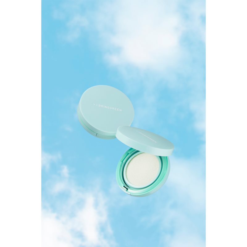 BRINGGREEN Tea Tree Cica Tone Up Sun Cushion lehký ochranný fluid s aplikátorem SPF 50+ 15 g (obrázek 4)