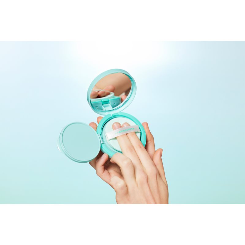 BRINGGREEN Tea Tree Cica Tone Up Sun Cushion lehký ochranný fluid s aplikátorem SPF 50+ 15 g (obrázek 5)