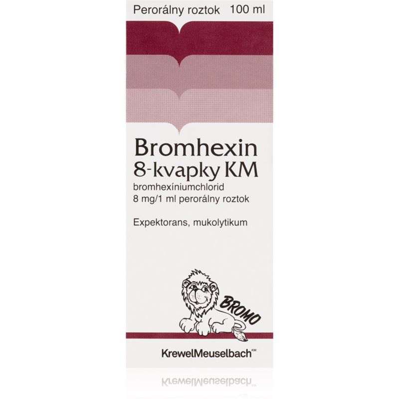 Bromhexin Bromhexin KM 8mg kvapky 100 ml kúpite na Notino.sk