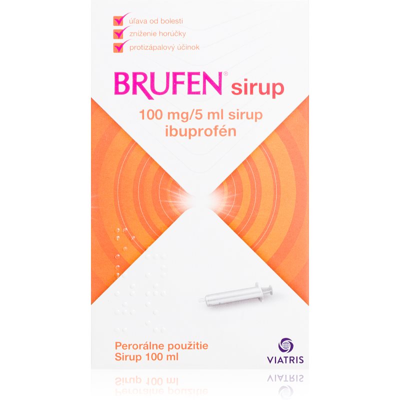 Brufen Brufen 100 mg/5ml sirup na zníženie horúčky a tlmenie bolesti 100 ml kúpite na Notino.sk