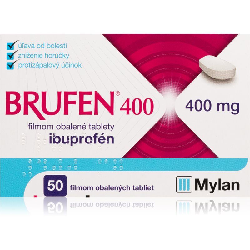 Brufen Brufen 400mg filmom obalené tablety na zníženie horúčky a tlmenie bolesti 50 tbl