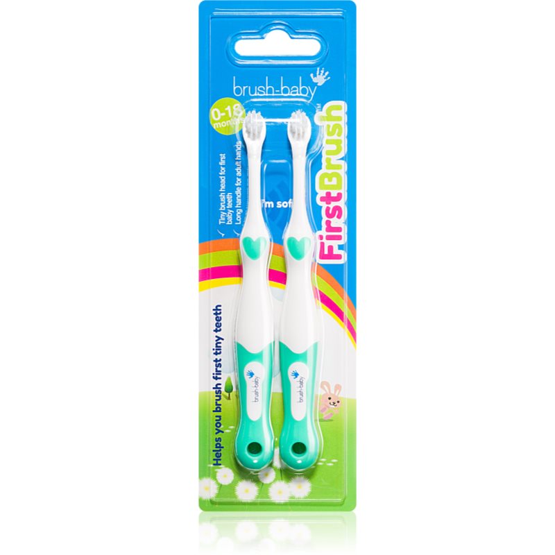 Brush Baby FirstBrush четки за зъби за деца 2 бр.