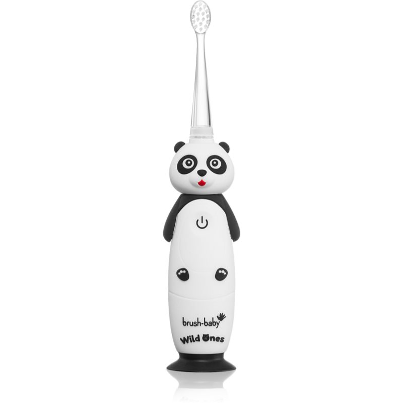 Brush baby wildones wildone elektromos fogkefe + 2 tartalékfej gyermekeknek panda 1 db