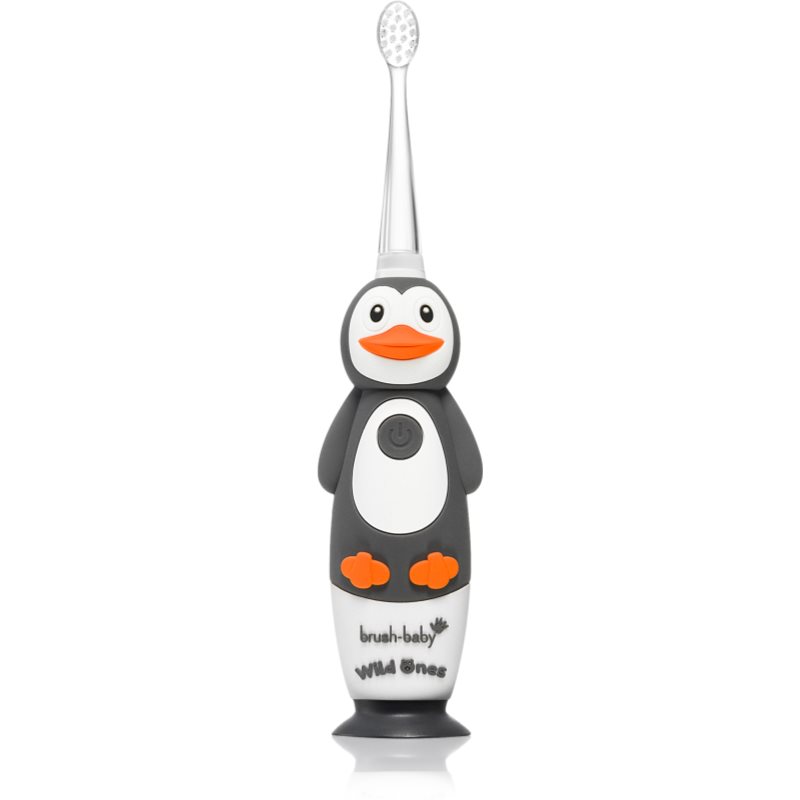 E-shop Brush Baby WildOnes WildOne elektrický zubní kartáček + 2 náhradní hlavice pro děti Penguin 1 ks