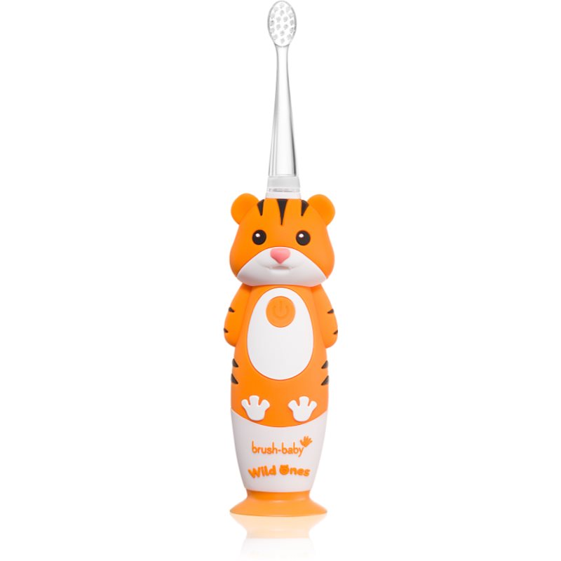 Brush Baby WildOnes WildOne elektrická zubná kefka + 2 náhradné hlavice pre deti Tiger 1 ks