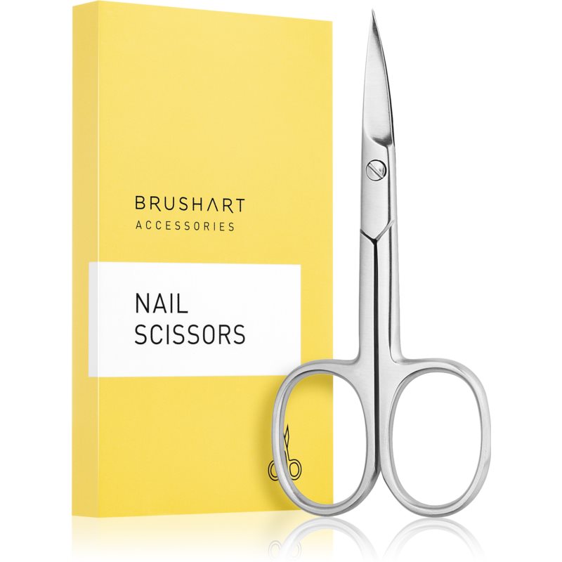 BrushArt Accessories Nail tiesios nagų žirklutės matná stříbrná