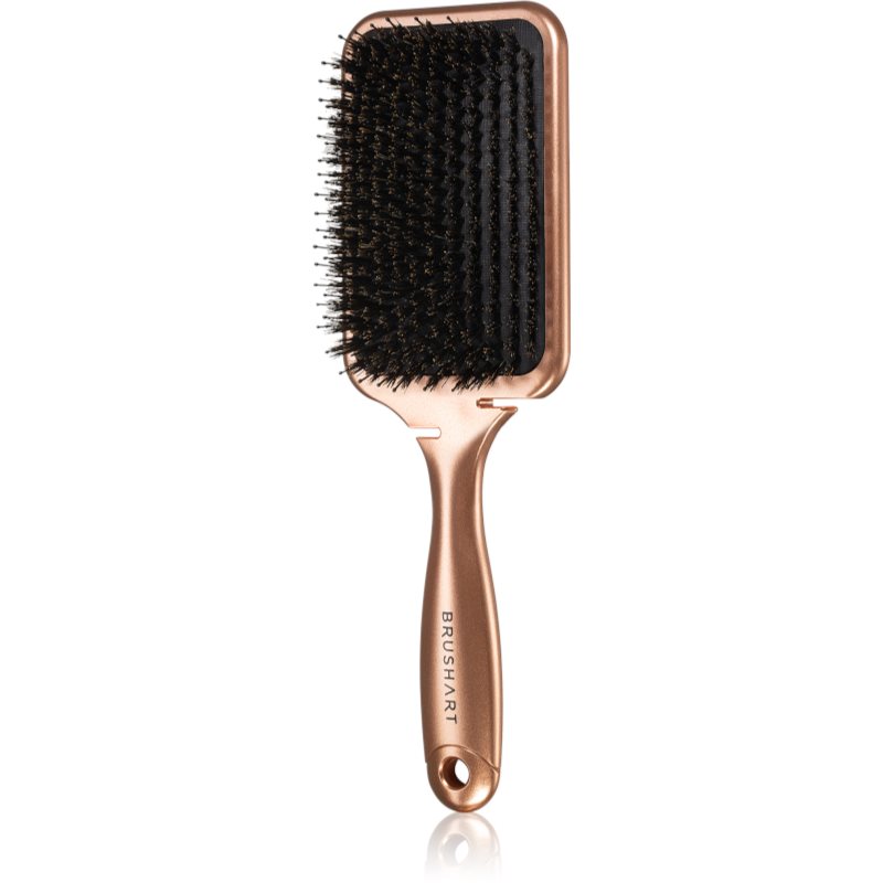 BrushArt Hair Boar bristle paddle hairbrush Четка за коса с косми от глиган 1 бр.