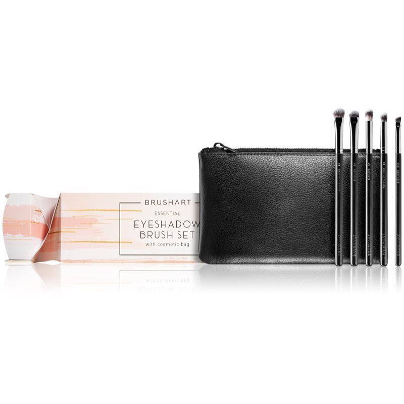 BrushArt Professional Essential eyeshadow brush set with cosmetic bag Sada štetcov s taštičkou