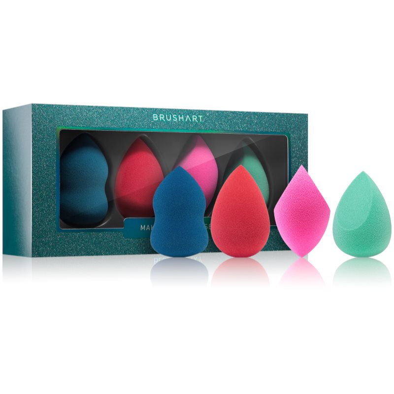 BrushArt Face Sponge set gobica za tekoči puder BLUE GALAXY 4 kos