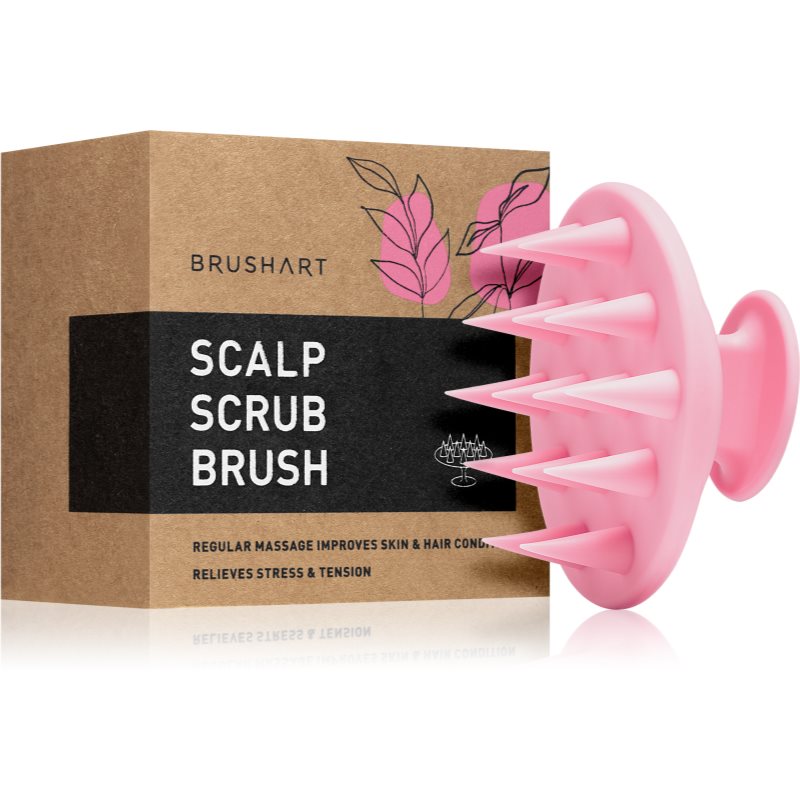 BrushArt BrushArt Home Salon Scalp scrub brush οδηγίες για μασάζ για τα μαλλιά 1 τμχ