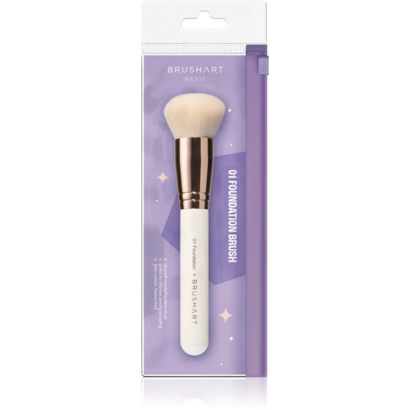 BrushArt Basic Foundation brush štetec na make-up 1 ks
