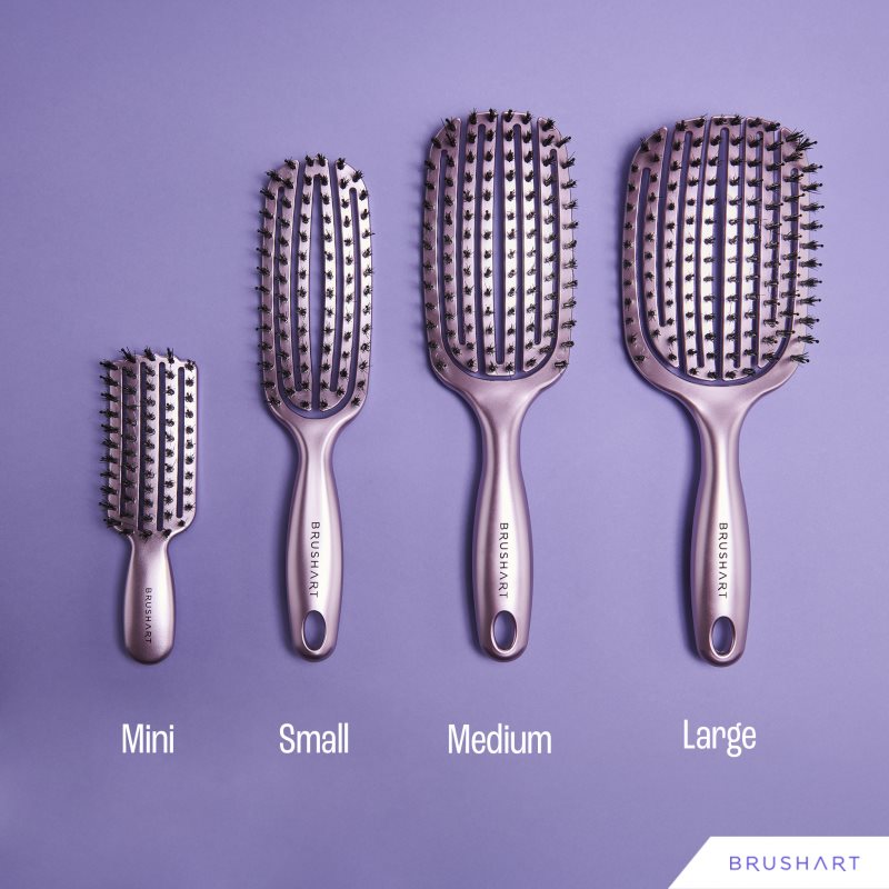BrushArt Hair Vent blowdry hairbrush with boar bristles kefa na vlasy so štetinami z nylonu a diviaka Large 1 ks (obrázok 3)