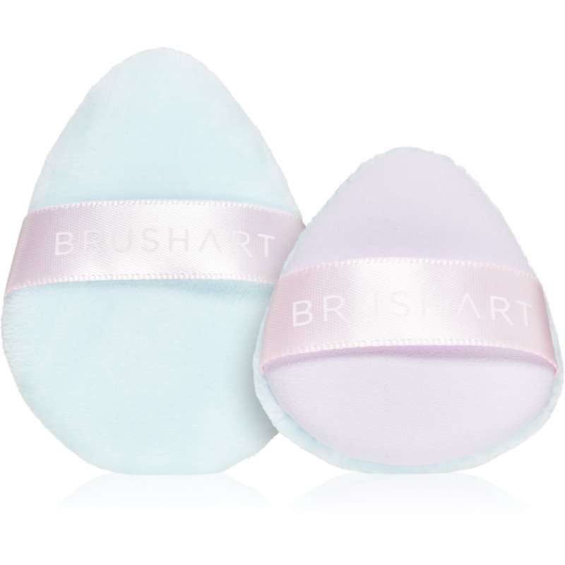 BrushArt Accessories 2-in-1 Powder and make-up puff set labutienka 2 ks