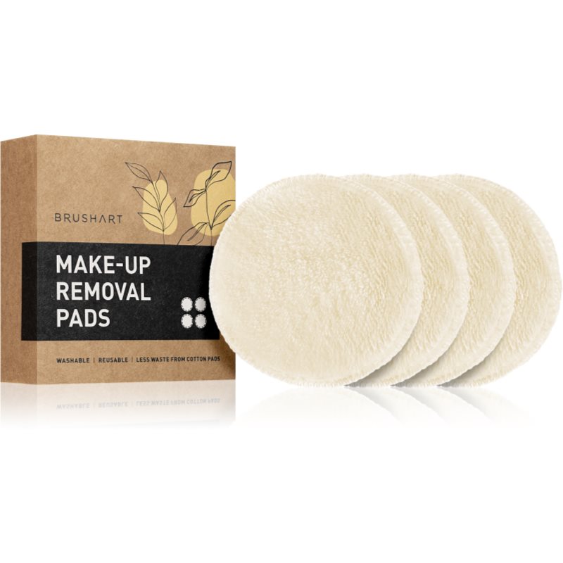 BrushArt Home Salon Make-up removal pads odličovacie tampóny z mikrovlákna Cream