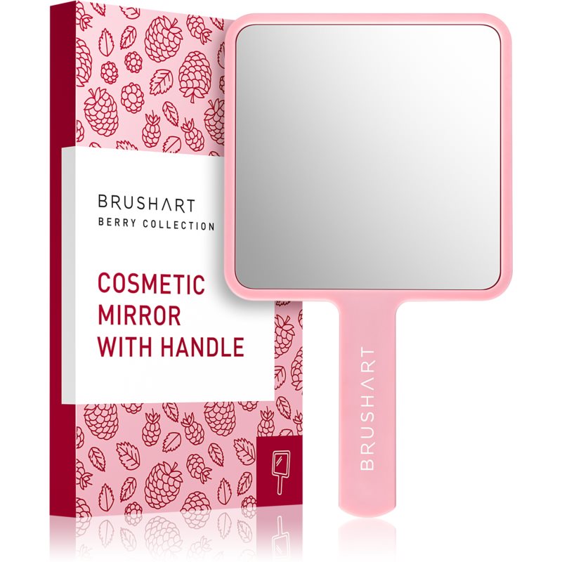 BrushArt Berry Cosmetic mirror with handle kosmetinis veidrodėlis