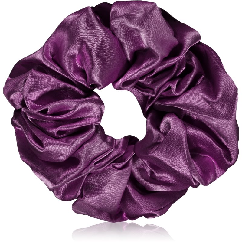 BrushArt Hair Large Satin Scrunchie Set Hair Bands Pink & Violet