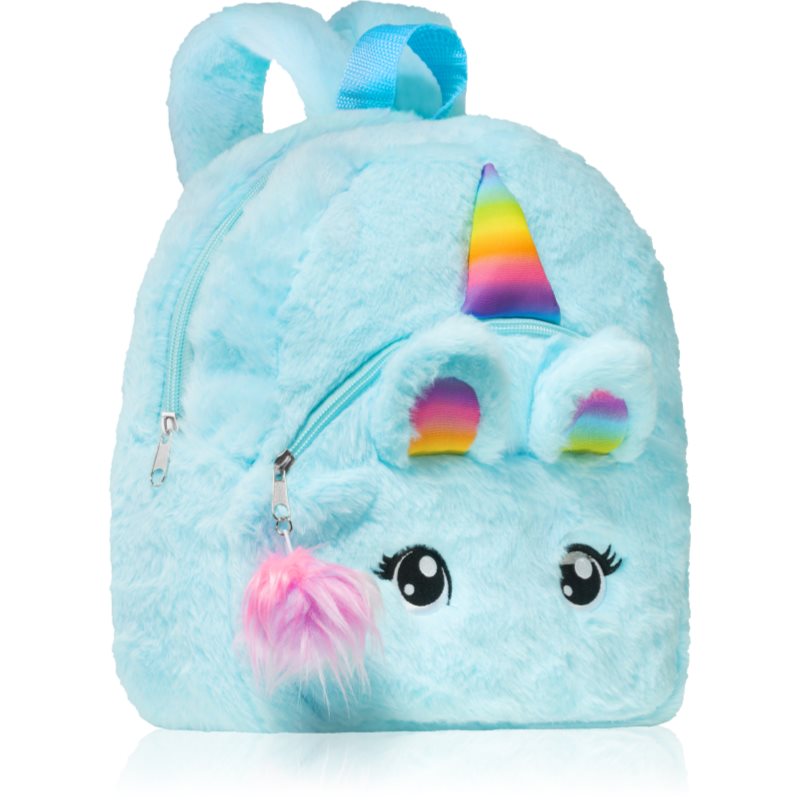 BrushArt KIDS Fluffy Unicorn Backpack Large Sac à Dos Pour Enfant Blue (29 X 33 Cm) 1 Pcs