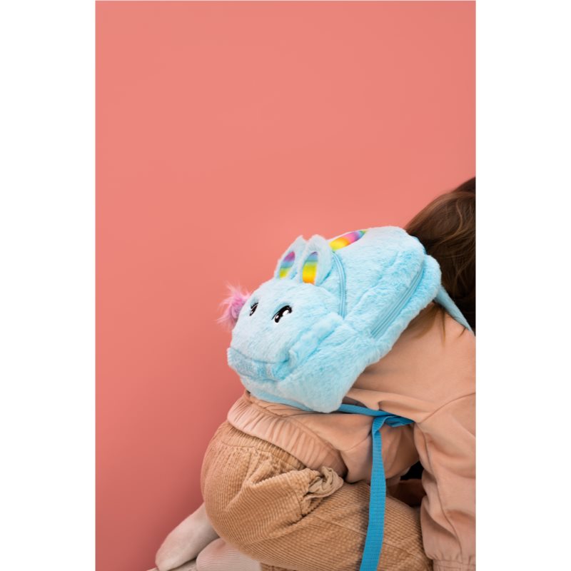 BrushArt KIDS Fluffy Unicorn Backpack Large дитячий рюкзак Blue (29 X 33 Cm)