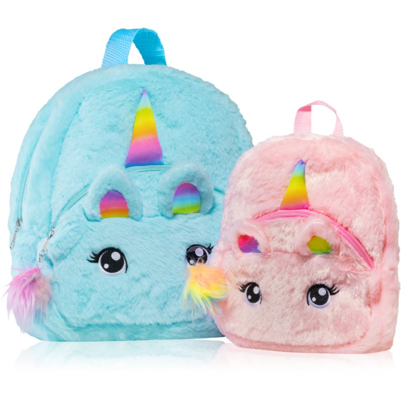 BrushArt KIDS Fluffy Unicorn Backpack Large Sac à Dos Pour Enfant Blue (29 X 33 Cm) 1 Pcs