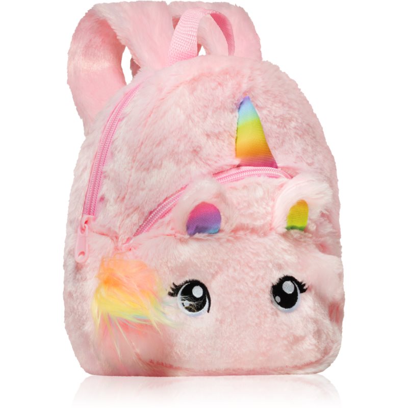 BrushArt KIDS Fluffy Unicorn Backpack Small Children’s Rucksack Pink (20 X 23 Cm)