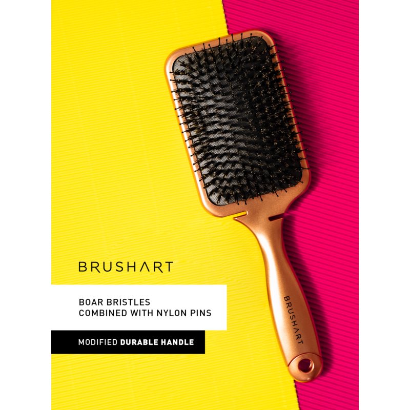 BrushArt Hair Boar Bristle Paddle Hairbrush Hairbrush With Boar Bristles
