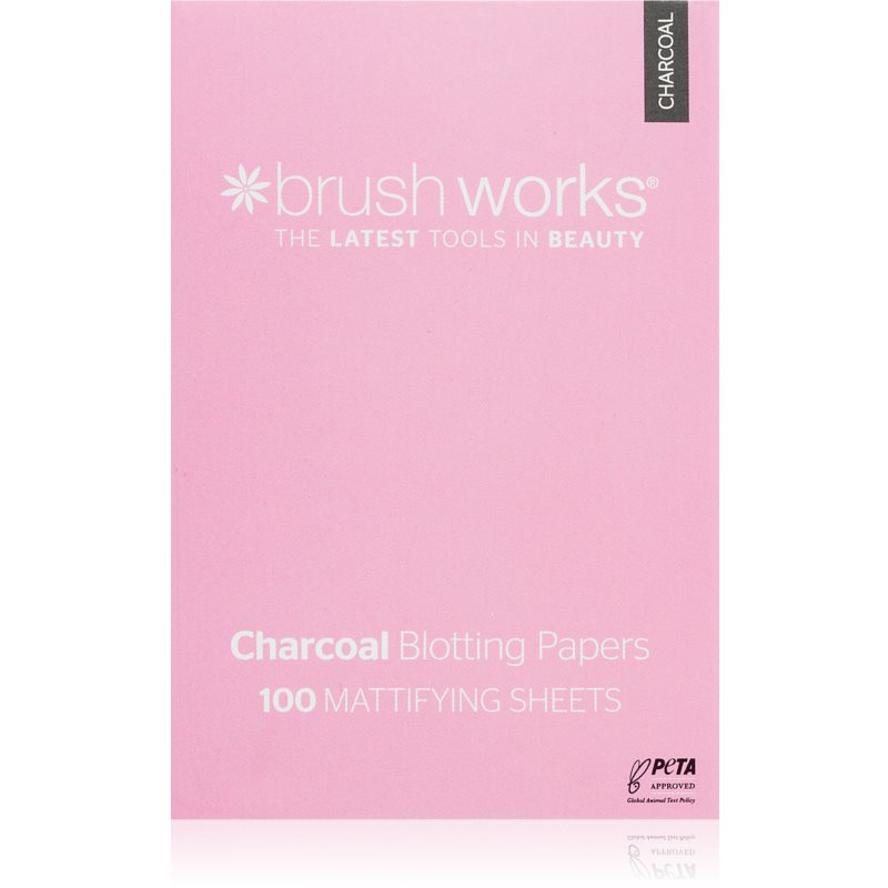 E-shop Brushworks Charcoal Blotting Papers matující papírky 100 ks