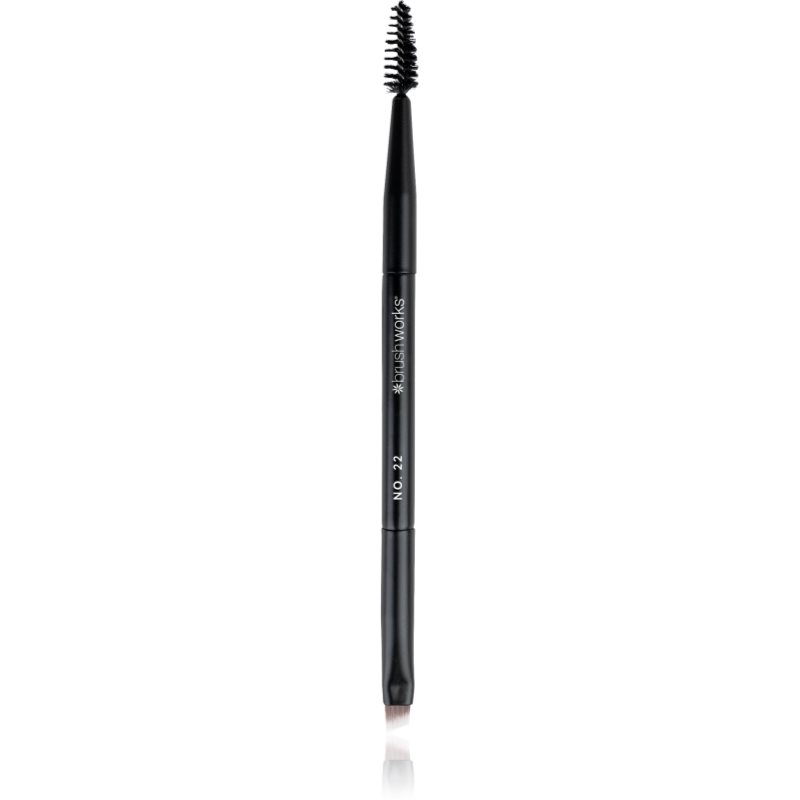Brushworks Double Ended Brow Brush And Spoolie oboustranný štětec na obočí NO. 22 1 ks