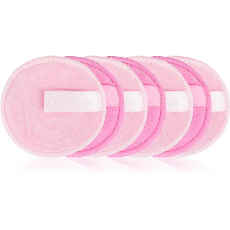 Brushworks Reusable Microfibre Cleansing Pads washable microfibre makeup removal pads
