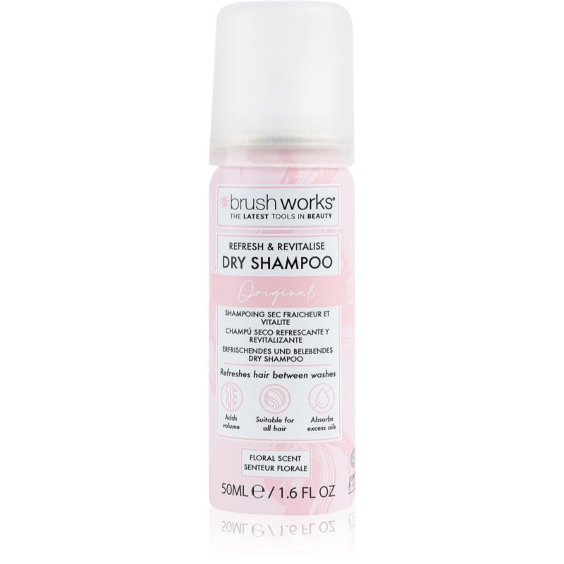 Brushworks Refresh & Revitalise dry shampoo with a light floral aroma 50 ml
