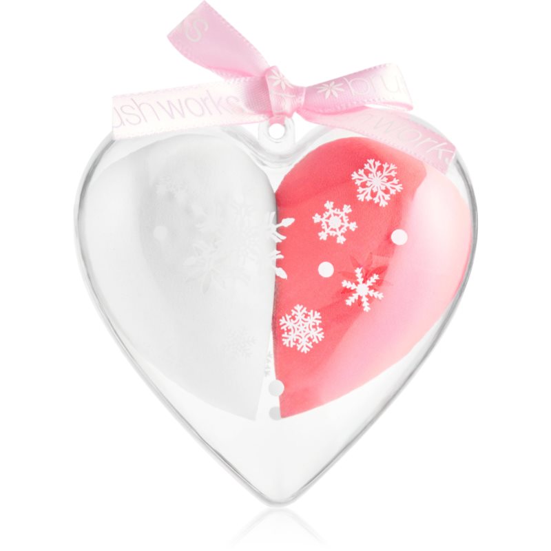 Brushworks Sparkly Bauble Complexion Sponges set of make-up sponges with bag