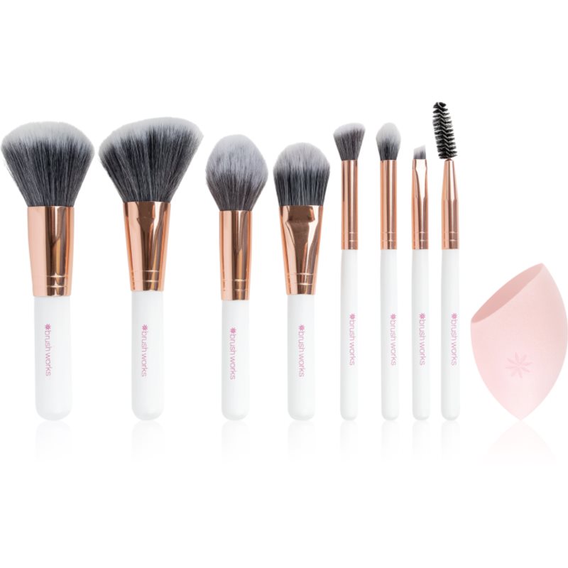 Brushworks Brushworks Exclusive Makeup Brush and Sponge Set σετ με πινέλα