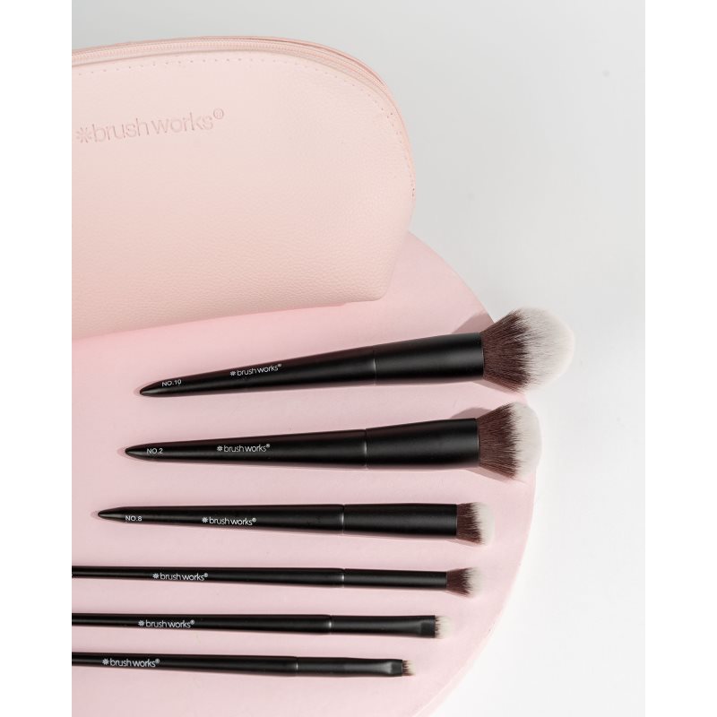 Brushworks Essentials Makeup Brush Set Complexion Набір пензлів з косметичкою