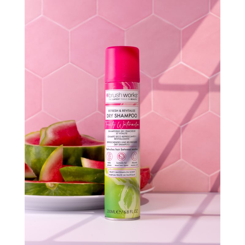 Brushworks Refresh & Revitalise Watermelon Dry Shampoo Trockenshampoo 200 ml (Bild 2)