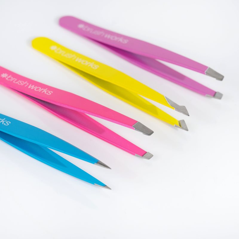 Brushworks Tweezer Set Neon Pinzetten-Set