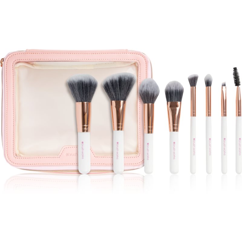 E-shop Brushworks Exclusive Makeup Brush and Bag Set sada mini štetců