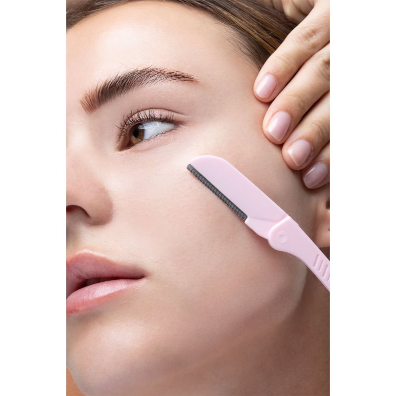 Brushworks Precision Eyebrow Razor Pastel Razor (for Eyebrows)