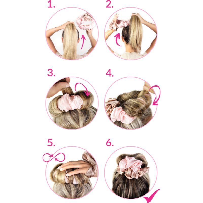 Brushworks Heatless Curling Scrunchie Hair Tie For Hair Curling 1 Pc