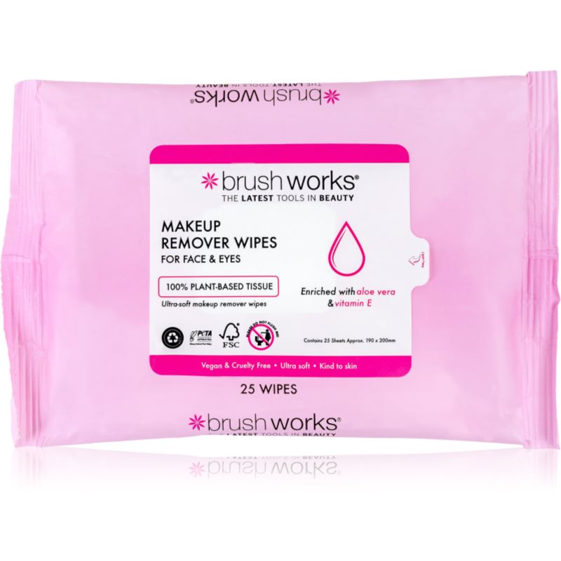Brushworks Makeup Remover Wipes makeup remover wipes 25 pc
