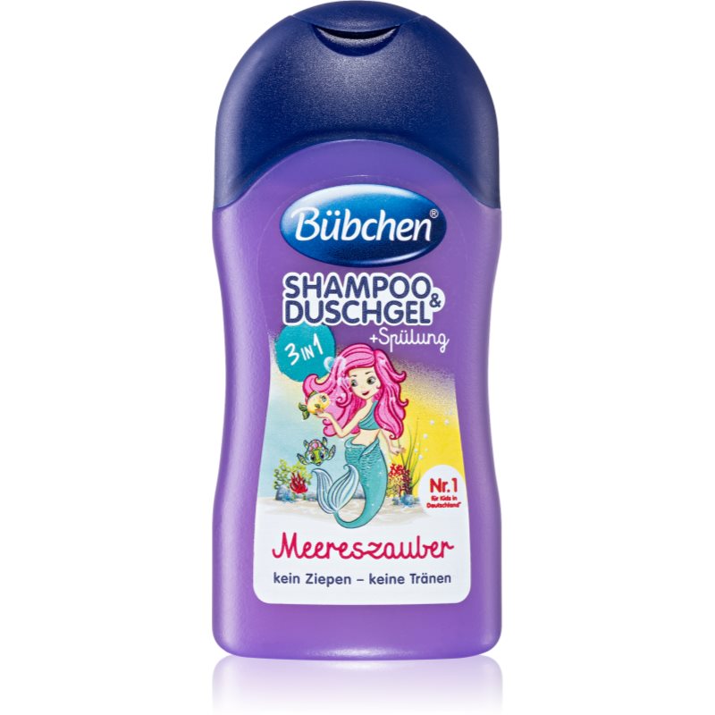 Bübchen Kids 3 in 1 „Trys viename“ šampūnas, kondicionierius ir kūno prausiklis vaikams 50 ml