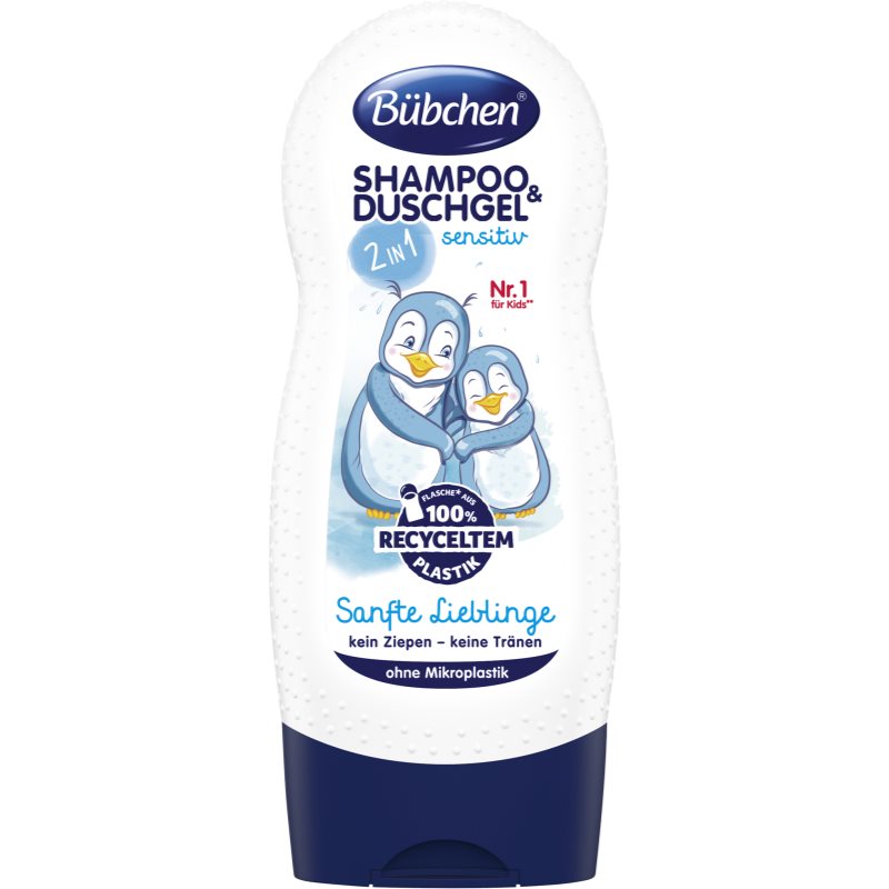 Bübchen Kids Shampoo & Shower šampūnas ir dušo želė „du viename“ Sensitive 230 ml