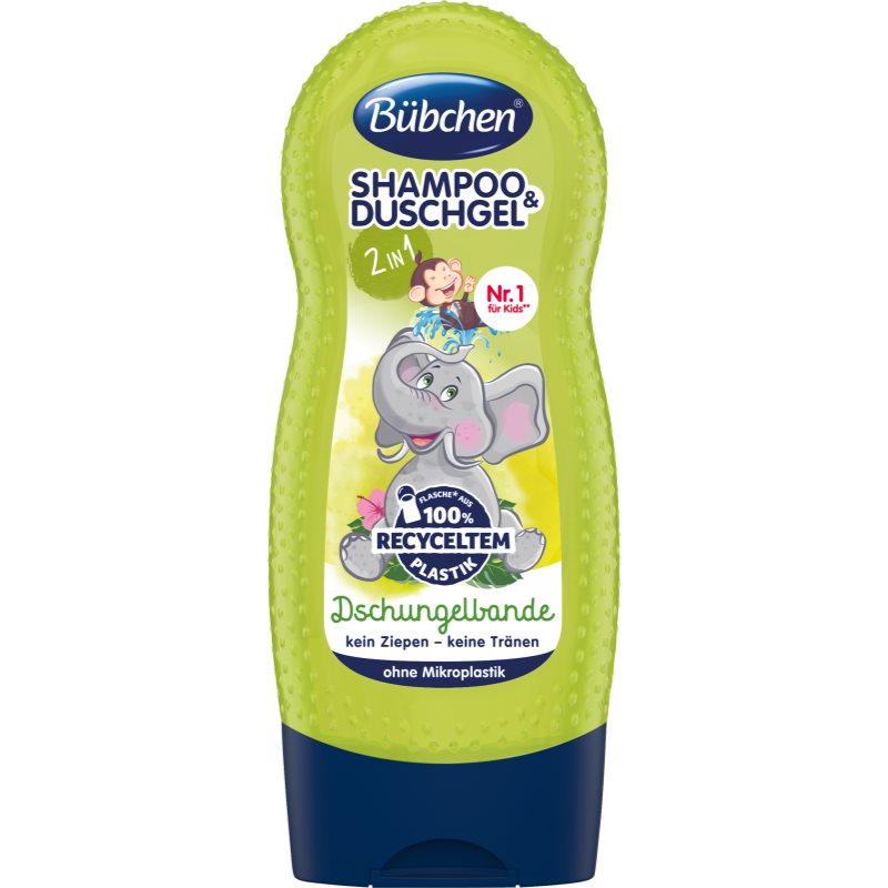 Bübchen Kids Shampoo & Shower šampūnas ir dušo želė „du viename“ Jungle Fever 230 ml