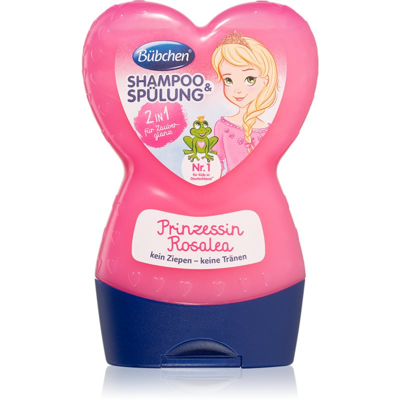 Bübchen Kids Shampoo & Conditioner šampūnas ir kondicionierius „du viename“ Princess Rosalea 230 ml