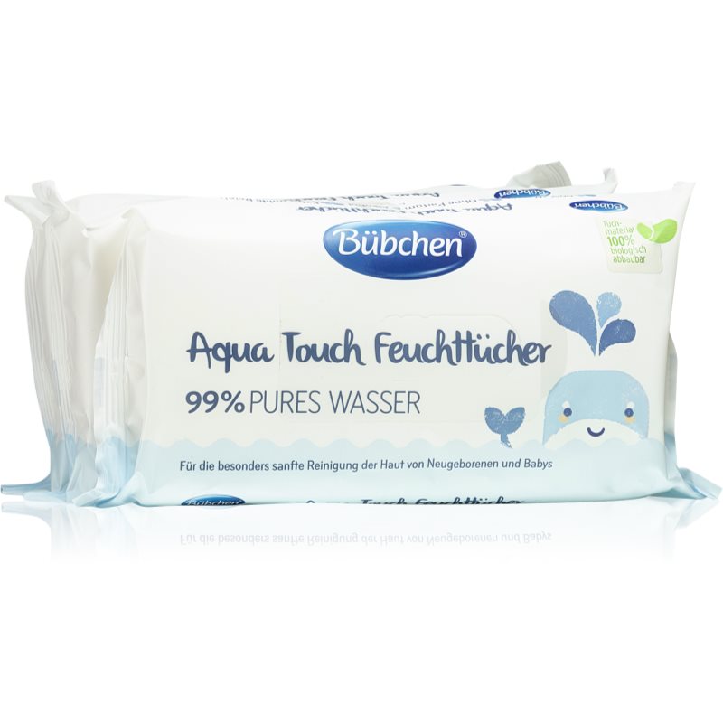 Bübchen Aqua Touch вологі серветки для дітей 3x48 кс
