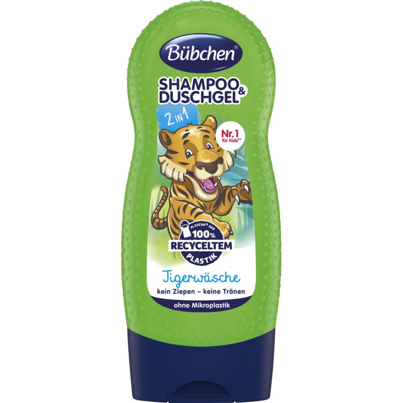 Bübchen Kids Shampoo & Shower šampūnas ir dušo želė „du viename“ Tiger 230 ml