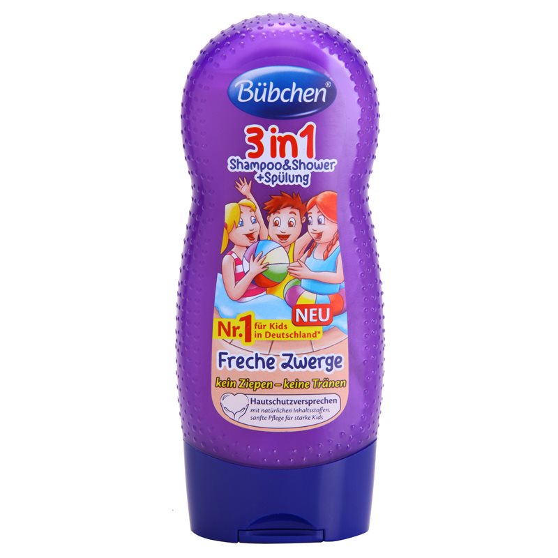 Bübchen Kids šampon, balzam in gel za prhanje 3v1 230 ml